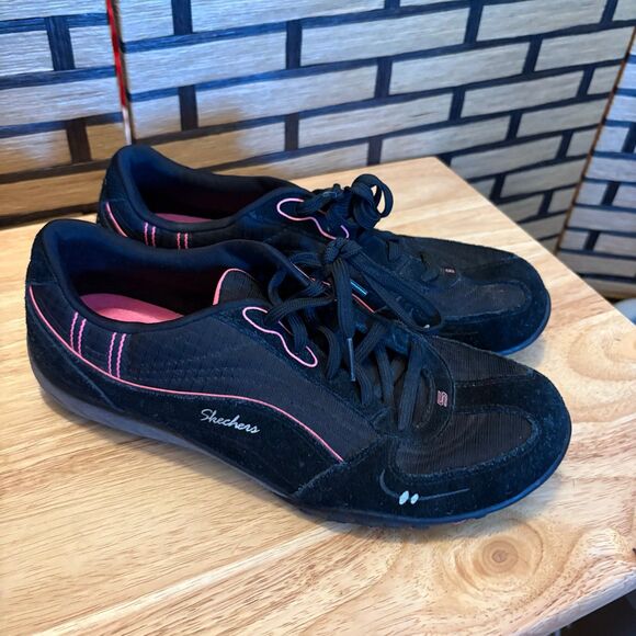 Skechers Black Sneakers Size 9 - Picture 1 of 9